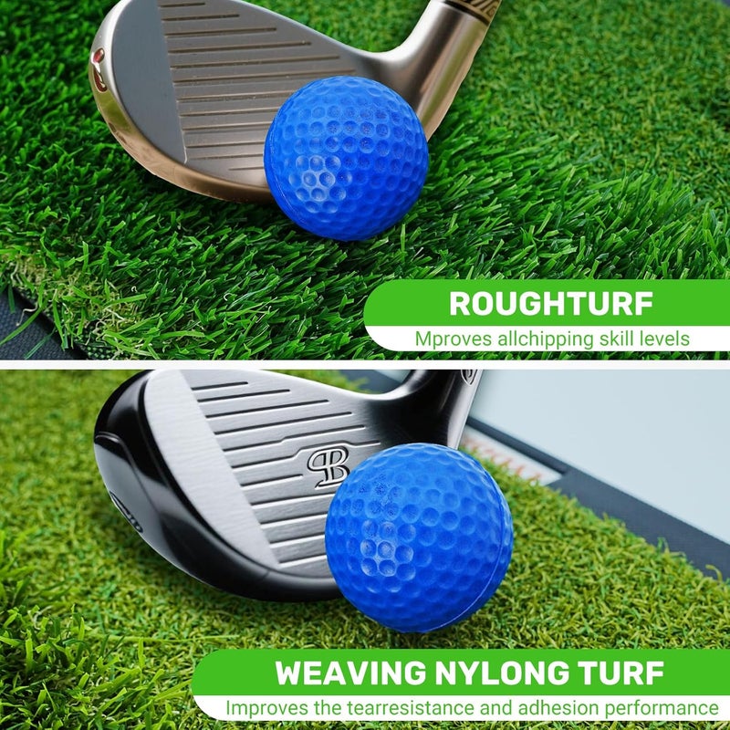 LYDARZ Golf Hitting Mats Training Equipment, Golf Practice Mat with Instant Swing Path Feedback, 3 Replaceable Golf Training Mats with No-Slip Heavy Duty Rubber Base - Image 4